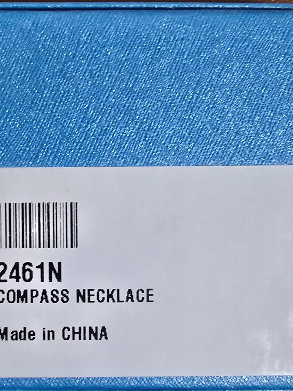 "Find Your Way" Compass Necklace Touchstone Crystal by Swarovski NWT - Picture 2 of 5